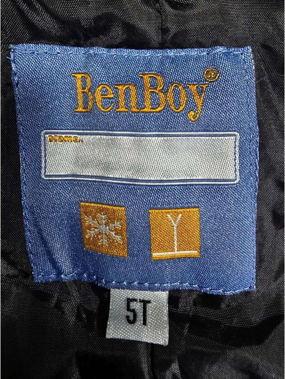 BenBoy Kids Snow Bib Overalls 5T Black Navy Insulated Ski Snow Pants Winter